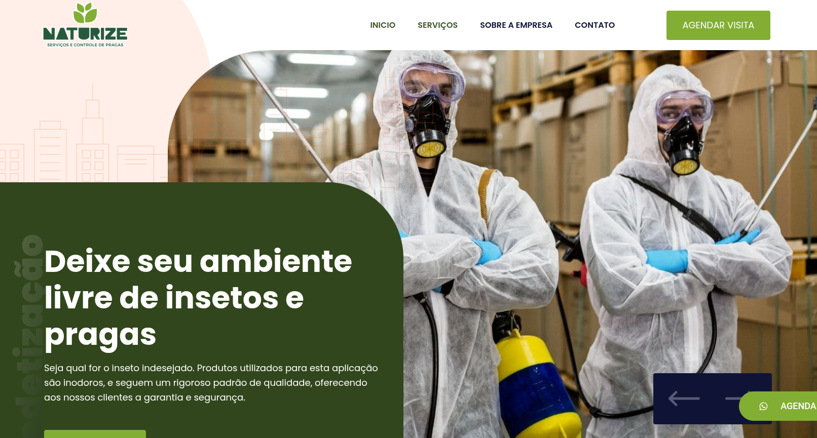 Naturize ambiental - Controle de pragas